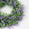 Decorative Flowers & Wreaths Product Simulation Lavender Wreath Wedding Supplies Pendant Decoration Grass Door Ring