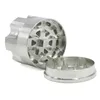 3 stycksdiameter 40mm 50mm tobakslinjer Rökning Tillbehör Nybandstil Zinc Alloy Bullet Revolve Herb Grinder