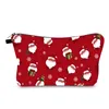 GAI Christmas Series Elements New Printed Cosmetic Bags Clutch Bag Female Multi-purpose Polyester Cotton Zipper Travel Storage Cases Large Capacity Gift