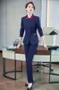 Tweedelige jurk Formele Navy Blue Blazer Dames Rok Pakken Jas Sets Office Dames Werkkleding Business Uniform Styles
