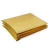 Förvaringspåsar 50st guldfärg bubbla mailers vadderade kuvert fodrade poly mailer självförsegling aluminisator förpackning336m