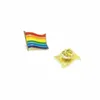 whole 100pcs gay pride pins LGBTQ rainbow flag brooch pins for clothes bag decoration H1018242b3921620