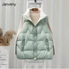 Zimowa kurtka bez rękawów Kobieta Down Kamizelka Duck Down Puffer Waistcoat Ultra Lekarna Norwiarz Outwear Kobiety Gilet 210910