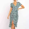 Kvinnor sommar lång klänning boho stil blommig tryck strand kort ärm elegant party bodycon sundress vestidos xxl 210515