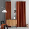 Curtain & Drapes 2021 Nordic Simple Modern High-end Light Luxury Full Blackout Curtains For Living Room Bedroom Floor Customization
