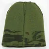 Erkek Örgü Şapkalar Marka Kış Bayan Gorros Touca Kamuflaj Açık Sıcak Yeşil Askeri Ordu Kemik Kapaklar