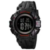 Zwarte Heren Digitale Horloges Lichtgevende 50M Waterdichte Sport Schokbestendige Wekker Mannelijke Elektronische Horloge Reloj Hombre 1545 Wris2165