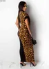 Outono verão mulheres moda leopardo impressão bodycon longo maxi vestido sexy clube festa vestidos vestidos plus size gld8600 210409