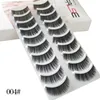 3D Fuax mink cílios postiestos 30 pares 3styles / set com pinça e líquido auto-adesivo Pena de delineamento Natrual Wispies Eyelash