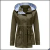 Dam Jackor Ytterkläder Coats Kläder Kläder Raincoat Windbreaker Jacka Coat Kvinnor Casual Plus Storlek Vinter Höst Varm Avtagbar Hood