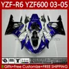 Motorradkarosserie für Yamaha YZF-R6 YZF600 YZF R 6 600 CC 03–05 Karosserie 95Nr