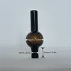 DHL Glass Bubble Spinning Carb Cap Infoga Boll OD 20mm Rökning Universal Färgrik Round Dome för Quartz Banger DAB Rigs Vattenrör