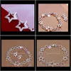 & Sets Jewelry100Percent High Quality 925 Sterling Sier Star Bracelet Earrings Charm Jewelry Set Dff0724 Drop Delivery 2021 Kj20B