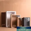 Party Supplies Folding Kraft Paper Box with Transparent PVC Window Gift Packaging candy favors krafts display package