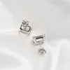 OEVAS Classic 925 Sterling Silver Created Gemstone Diamonds Earrings Ear Studs Wedding Bride Fine Jewelry Wholesale 220125