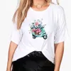 camiseta de niña de las flores