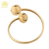 Vintage Gold Color Bangles Fancy European Bangle Trendy High Quality Jewelry Wholesale Round Bracelet For Women