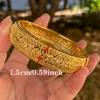 Pulseira de pulseiras etíopes Habesha 24K Color Gold S Bangles de Dubai para mulheres Presentes Africanos de Jóias de Casamento 7965009