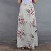 夏休みロングマキシサンドレスファッションセクシーな女性のスカート包帯カバーアップスプリットラップビーチスカートJupe Faldas 210520