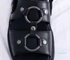 Sandals Men Shoes Summer Leather Breathable Gladiator Ladies Slide Buckle Strap Casual Roman Beach