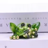 MYBLUE 3 Pcs/Set Don't Talk Listen Look Frog Figurine Miniature Fairy Garden Nordic Home Room Decoration Accessories 210804