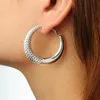 white gold huggie hoop earrings