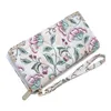 Ladies Elegant Embroidery Zipper Large Capacity Simple Clutch Long Handbags For Women