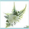 & Tools Productswholesale Flower Headwear Women Hair Aessories Asparagus Wreath Crown Headband Hat Decoration Adjustable Floral Garland1 Dro