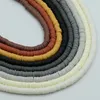 3mm / 4mm / 5mm / 6mm / 8mm Perle di argilla polimerica morbide perline piatte e rotonde Bracciale Accessori per collana 15,7 IN