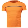 T-shirt F1 2021 T-shirt Mclaren T-shirt manica corta da uomo con colletto tondo movimento (nero / arancione) T-shirt sportiva da corsa estiva