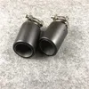 1 Piece Top Quality Matte Akrapovic Exhaust Pipe Auto Parts Car Universal Ak Carbon fiber Stainless Steel Nozzles Muffler tip