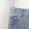 Galcaur Designer denim shorts para mulheres cintura alta patchwork borlas assimétricas azuis casuais calças curtas verão 210611