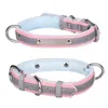 Pet Collars Fleece-bottomed Microfiber Can Be Engraved In Various Sizes Five Colors Reflective Dog Cat Collar