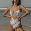 Women's Swimwear Floral Print Bikini 2021 Plus Size Bodysuits One-piece Female White Push Up Woman Swimsuit Monokini Women Bathers XL