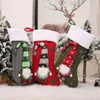 Christmas Decorations Large Stockings Candy Bags Tree Ornaments Santa Snowman Gift