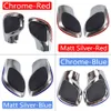 Auto Rood / Blauw Gear Shift Knop Hendel Stick Chrome / Matt Silver voor VW Golf 7 DSG Cover Embleem