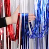 Independence Day Decorations Red White And Blue Glitter Gold Fringe Foil Backdrop Curtains Bachelorette Party Decoration7833752