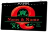 LX1202 Your Names Q Couples Marry Commemorate Light Sign Dual Color 3D Engraving