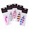 Promozione 5 colori 11cm 100g esche metalliche che affondano Il piatto di ferro ad avviamento lento pesce di piombo, pesca in mare in barca con esche luminose piastre di ferro