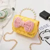 Korean Kids Mini Purses 2021 Cute Pearl Bowknot Crossbody Bags for Baby Girls Small Coin Pouch Party Hand Bag Purse Gift