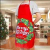 Ferramentas Cozinha, Bar Jantar Gardenchristmas Santa Claus Boneco de Neve Impressão Aventais Decoração De Jantar Decoração Home Cozinha Cozinhar Assar Limpeza Avental