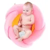 Baby Bath Lotus Cushion Sink Bather Petal Nyfödd Bathtub Mat Badkarstol Sitstöd Lounger Flower Bad Säkerhet Sink Pad 210413