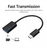 USB-C Adapter Man till USB3.0 USB2.0 Kvinna AF Metal Converter Type-C Data Sync OTG Cable för Samsung Xiaomi Huawei