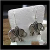 Stud sieraden drop levering 2021 olifant oude Tibetaanse sier oorbellen oorhaak bengle bp48y