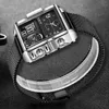 LIGE TOP Merk Luxe Mens Horloges Square Sports Quartz Polshorloge Voor Mannen Waterdichte Digitale Stopwatch Relojes Hombre + Box 210804