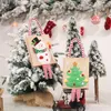 Boże Narodzenie Candy Prezent Torby Xmas Santa Claus Dzieci Torebka Cute Etui Sack Present Torba Party Dostaw Dekoracje CGY130