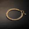 Hurtownie 5mm Cuban Link Chain Cubic Cyrkon Lobster Klamra męska Prosta Moda Hip Hop Biżuteria Prezent