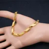 Trendy Chain Men Bracelet Punk Gold Color 3/5mm Width Irregular Geometry for Women Jewelry Braslet 2021