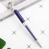 2021 novo design luxo grande cristal diamante ballpoint caneta de diamante colorida para papelaria escolar material de escritório Presente