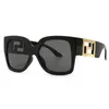 Brand Women Sunglasses 2021 Luxury Designer Square Shades Black Shades surdimensionnées Big Frame Glêmes de soleil pour femelles OCULOS FEMININO UV4005600508